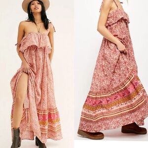 Free People Tangier Babydoll‎ Sundress Resort Wear Maxi Dress